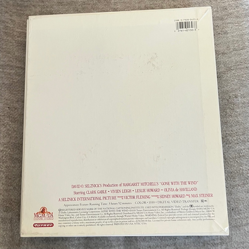 Gone With The Wind Deluxe Edition VHS 2-Tape Set MGM 1939 Movie Clark Gable - Picture 4 of 5